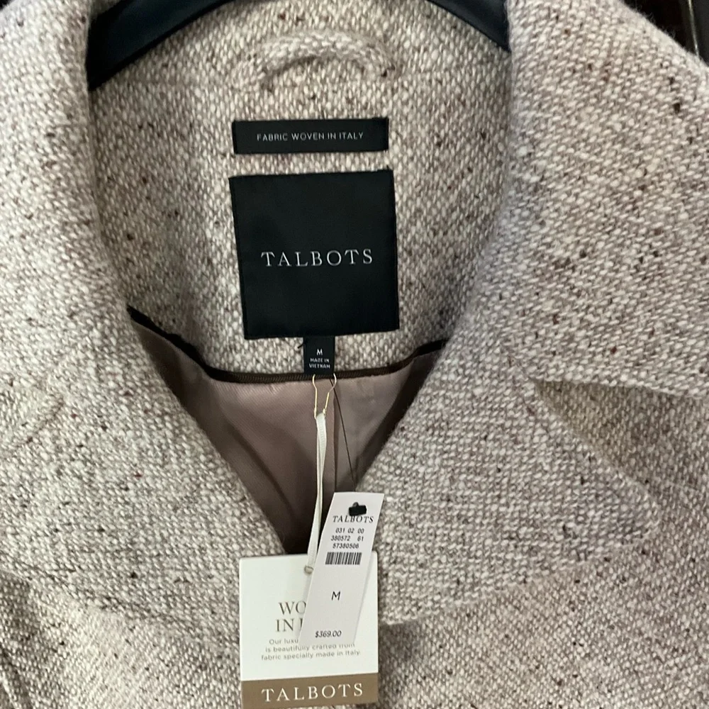 TALBOTS WOOL BLEND DONEGAL COAT - Picture 3 of 4